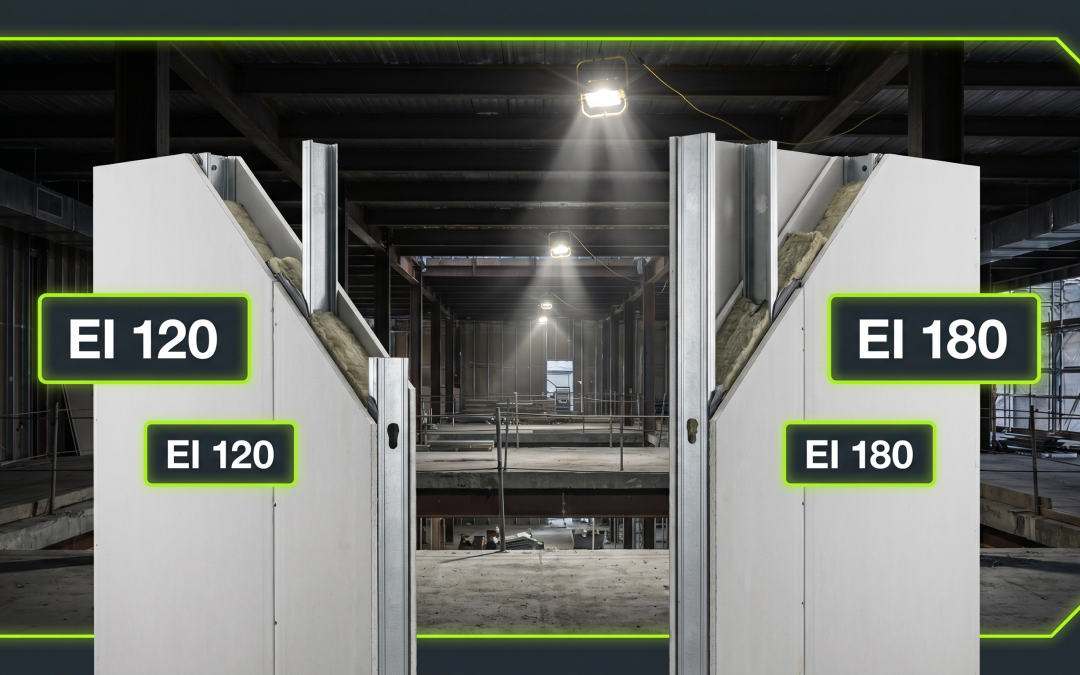 Sectorización EI: diferencias entre EI 120 y EI 180